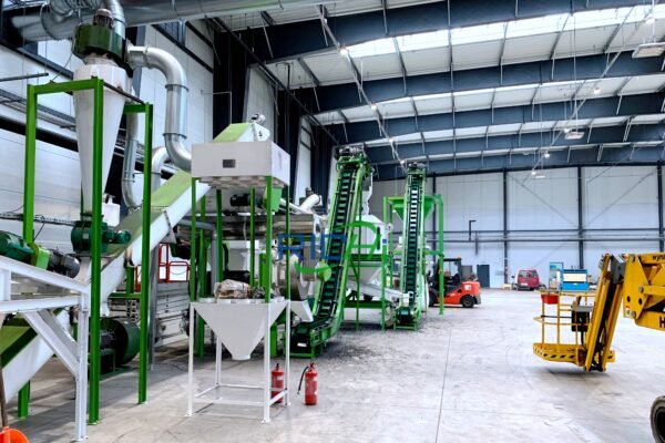 Complete pellet production line — project site