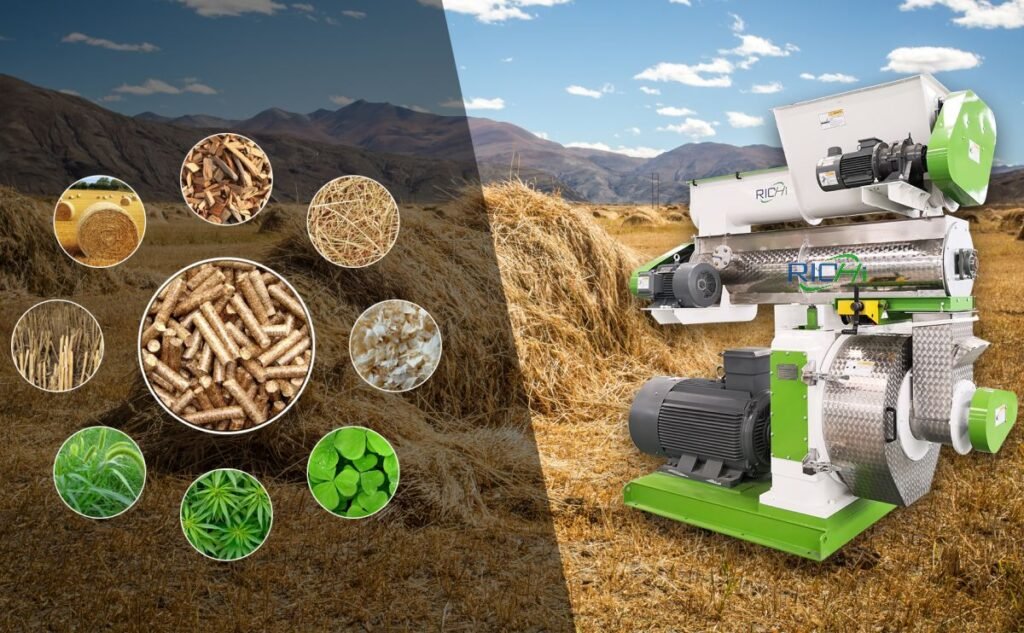Pellet mill for vegetable waste processing